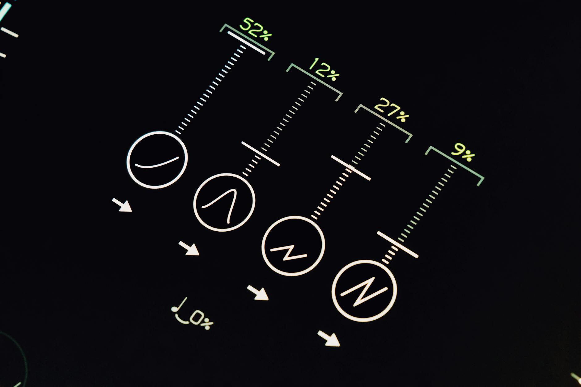 Clean user interface design showing measurement tools and spacing indicators