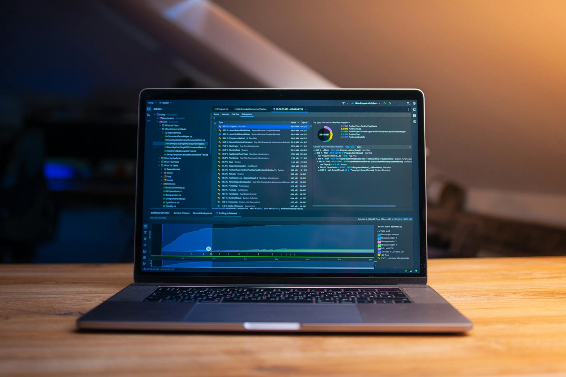 Multiple electronic devices arranged for comparison review