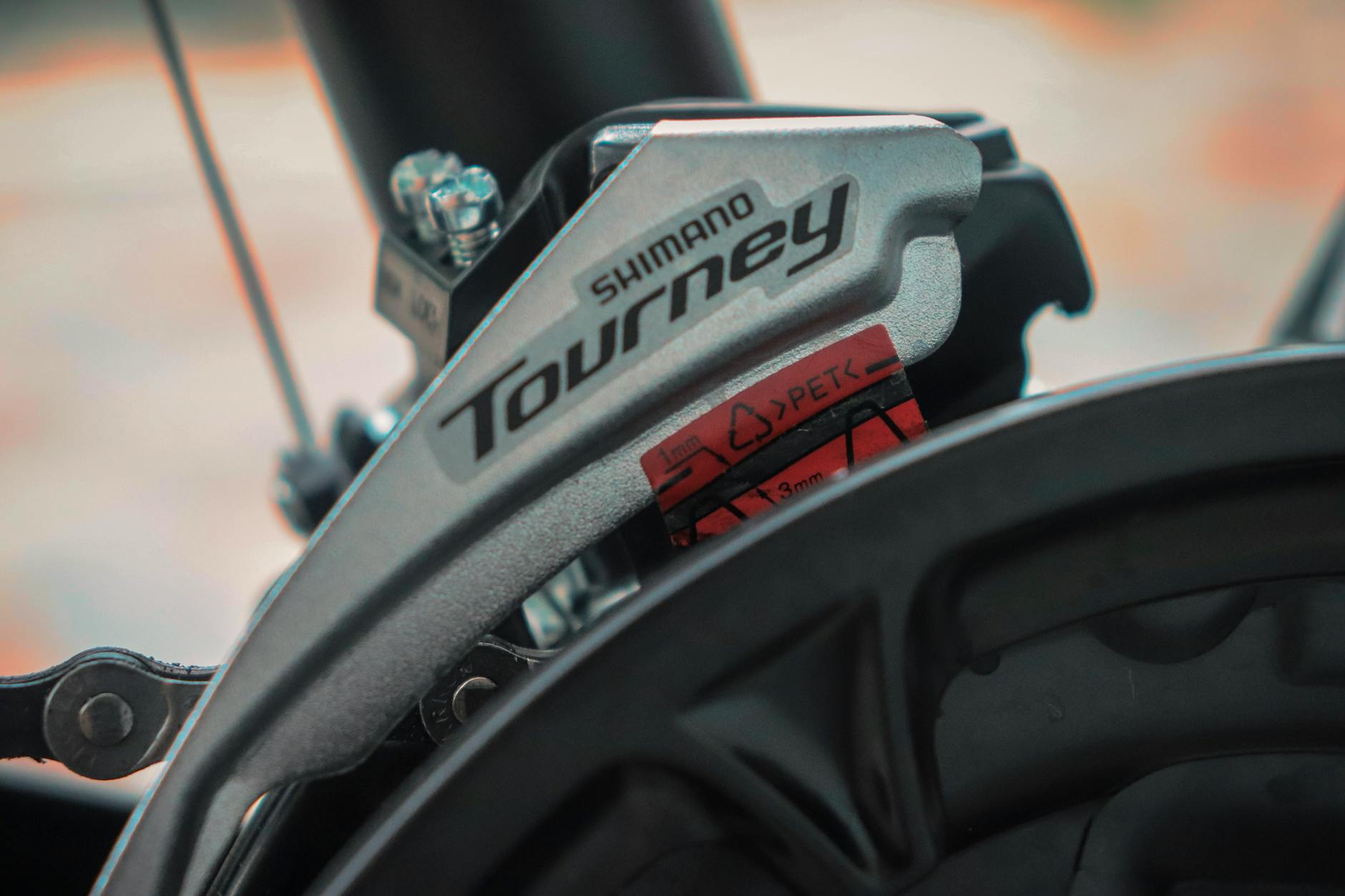 Close-up view of cycling safety equipment and modern bike accessories