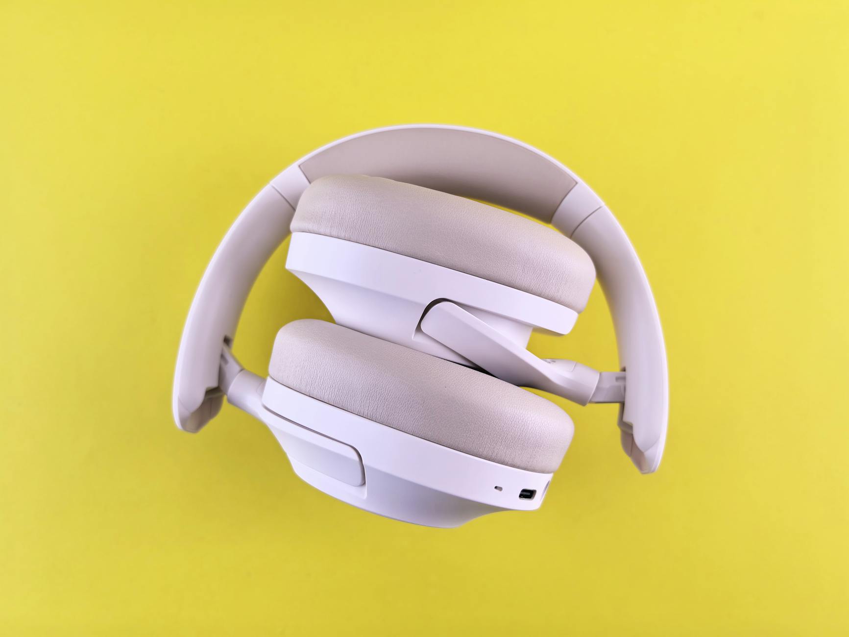 Person wearing noise cancelling headphones during travel