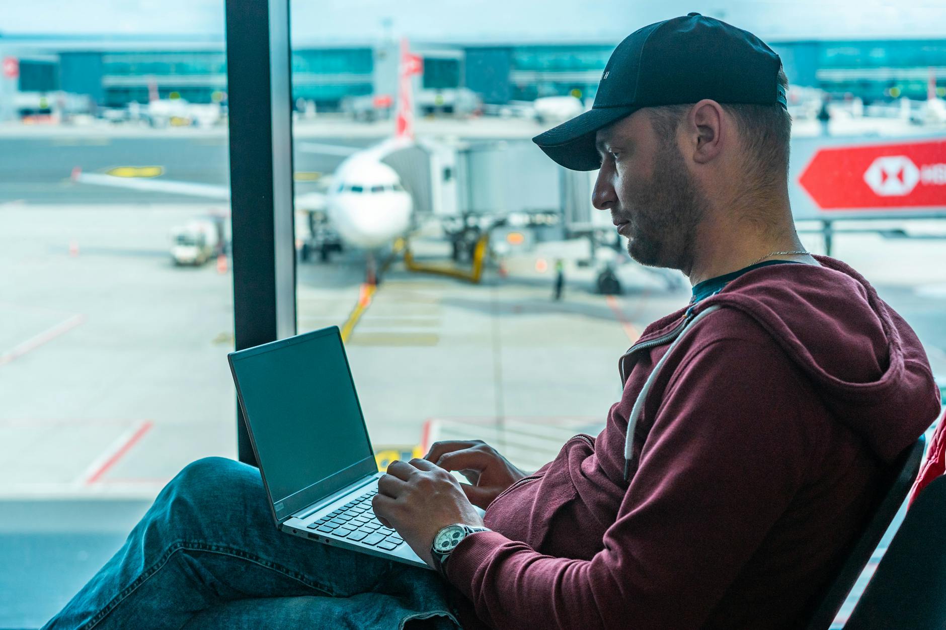Developer typing commands in a terminal on a laptop during server configuration
