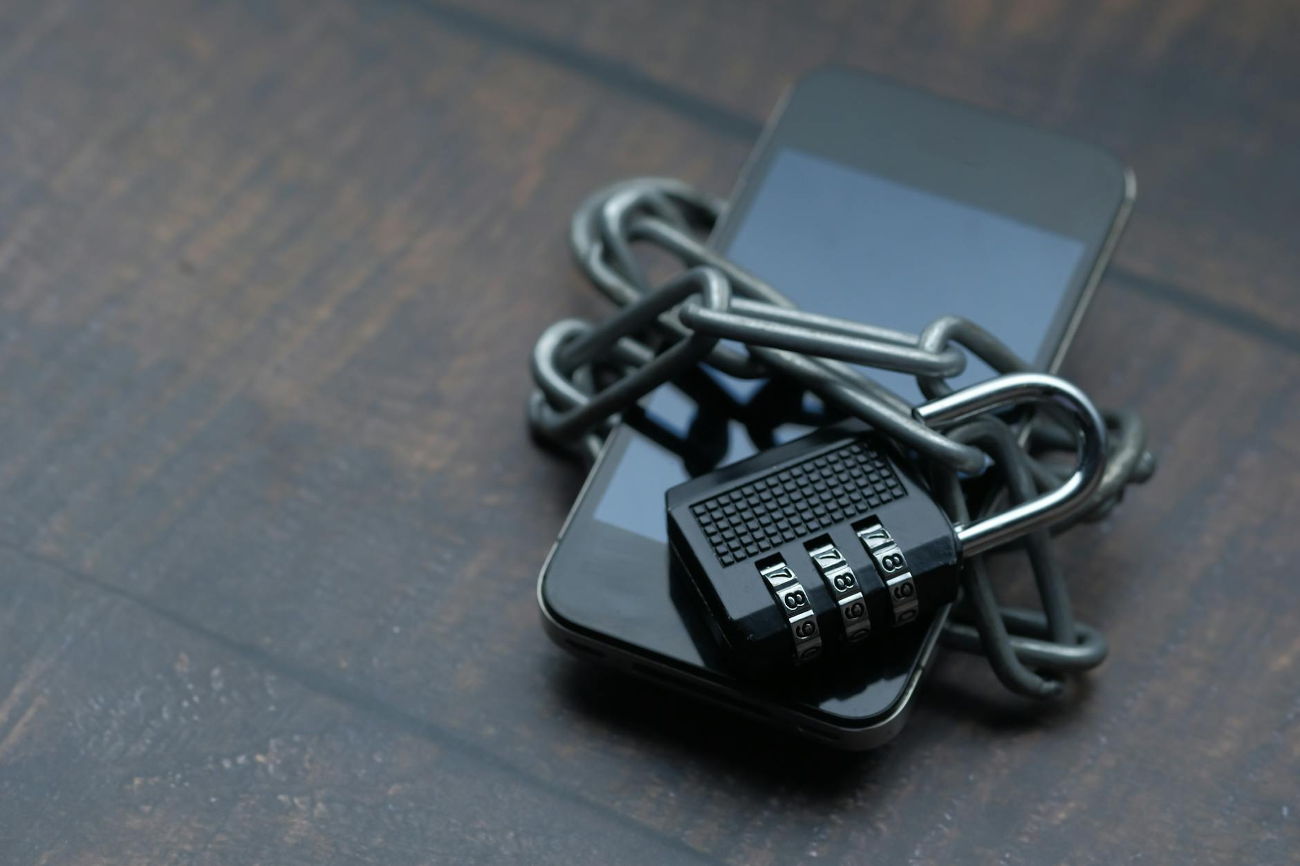 Digital security concept with lock icon and technological elements