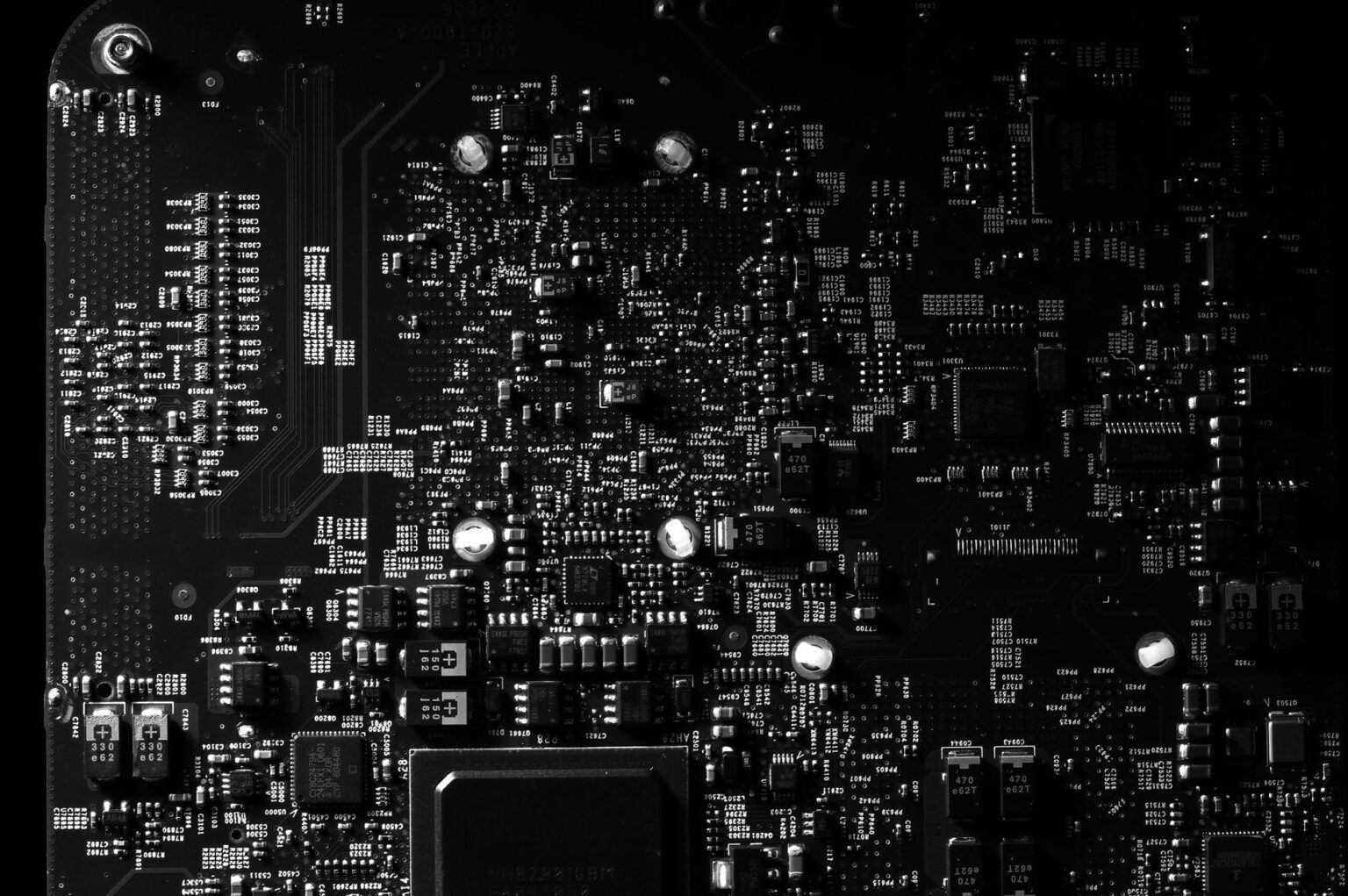 Close-up of a Raspberry Pi single-board computer showing processor and components