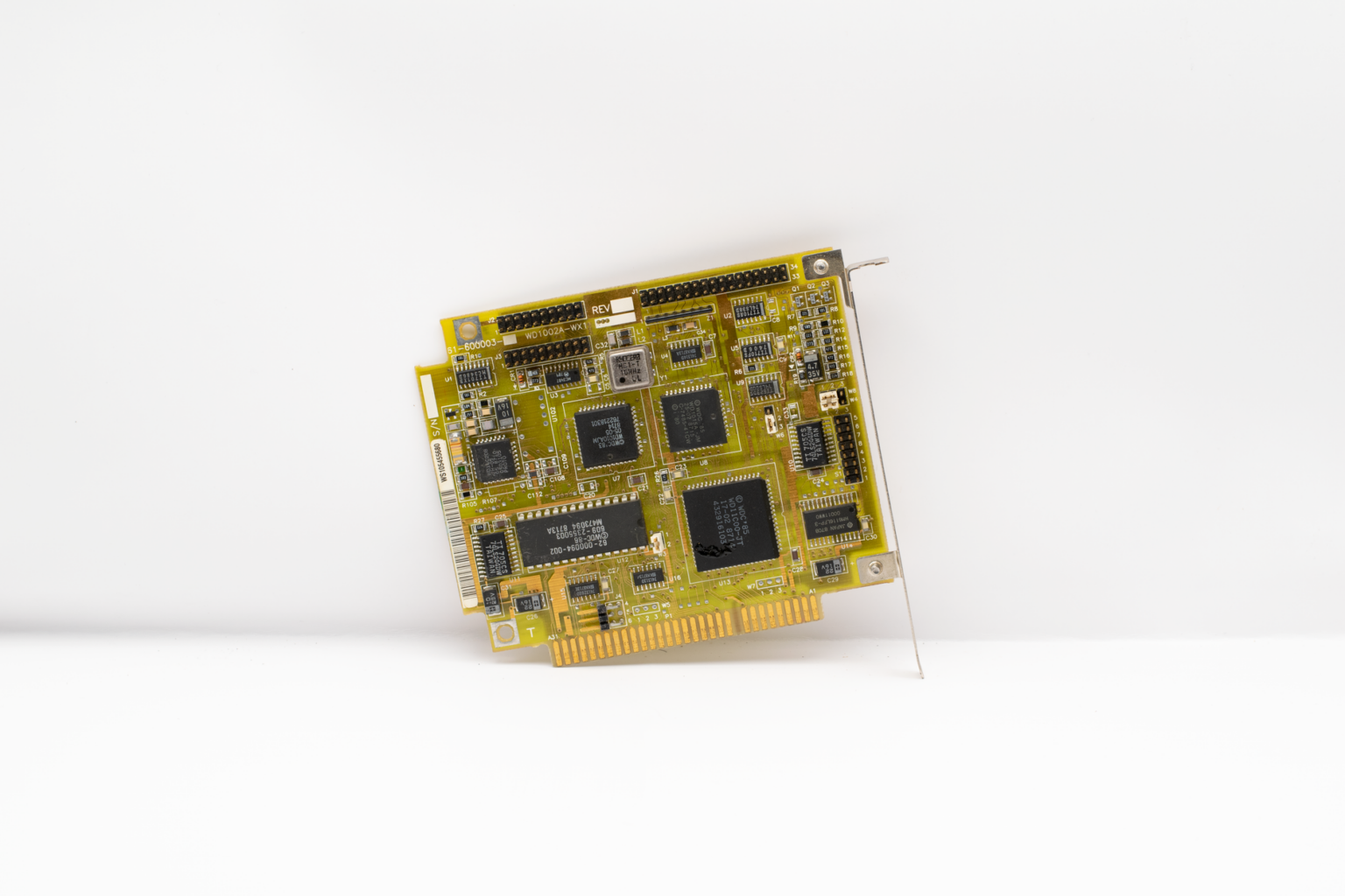 A Raspberry Pi single-board computer on a desk, ready for a server setup project