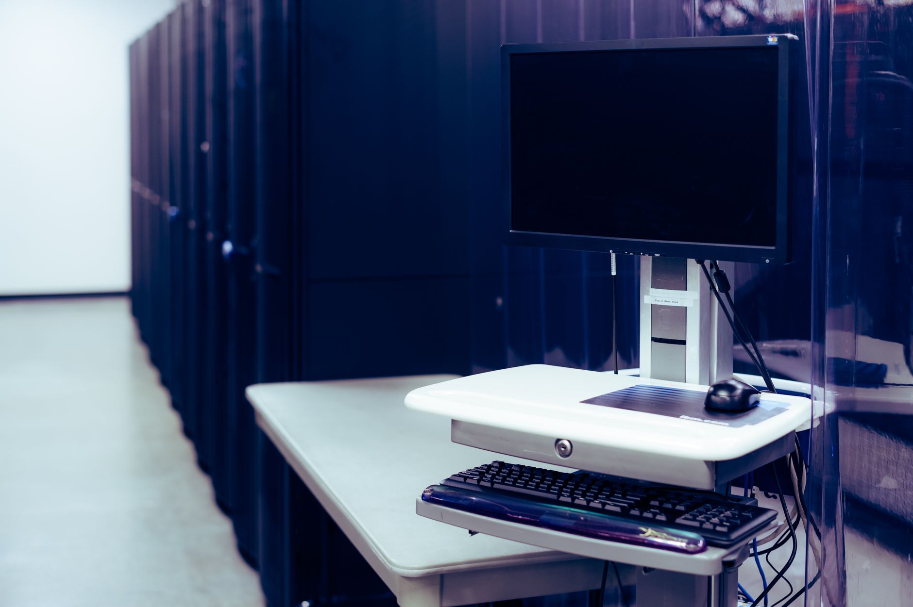 Home server rack with network equipment and running hardware
