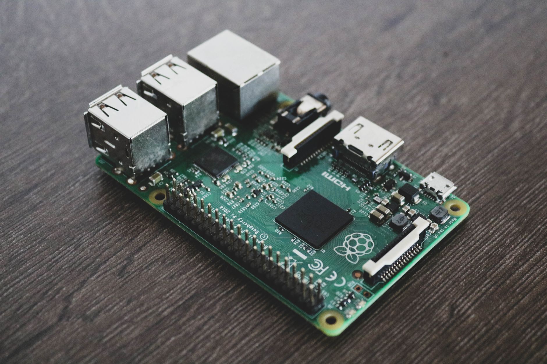 A Raspberry Pi single-board computer commonly used to run Homebridge locally