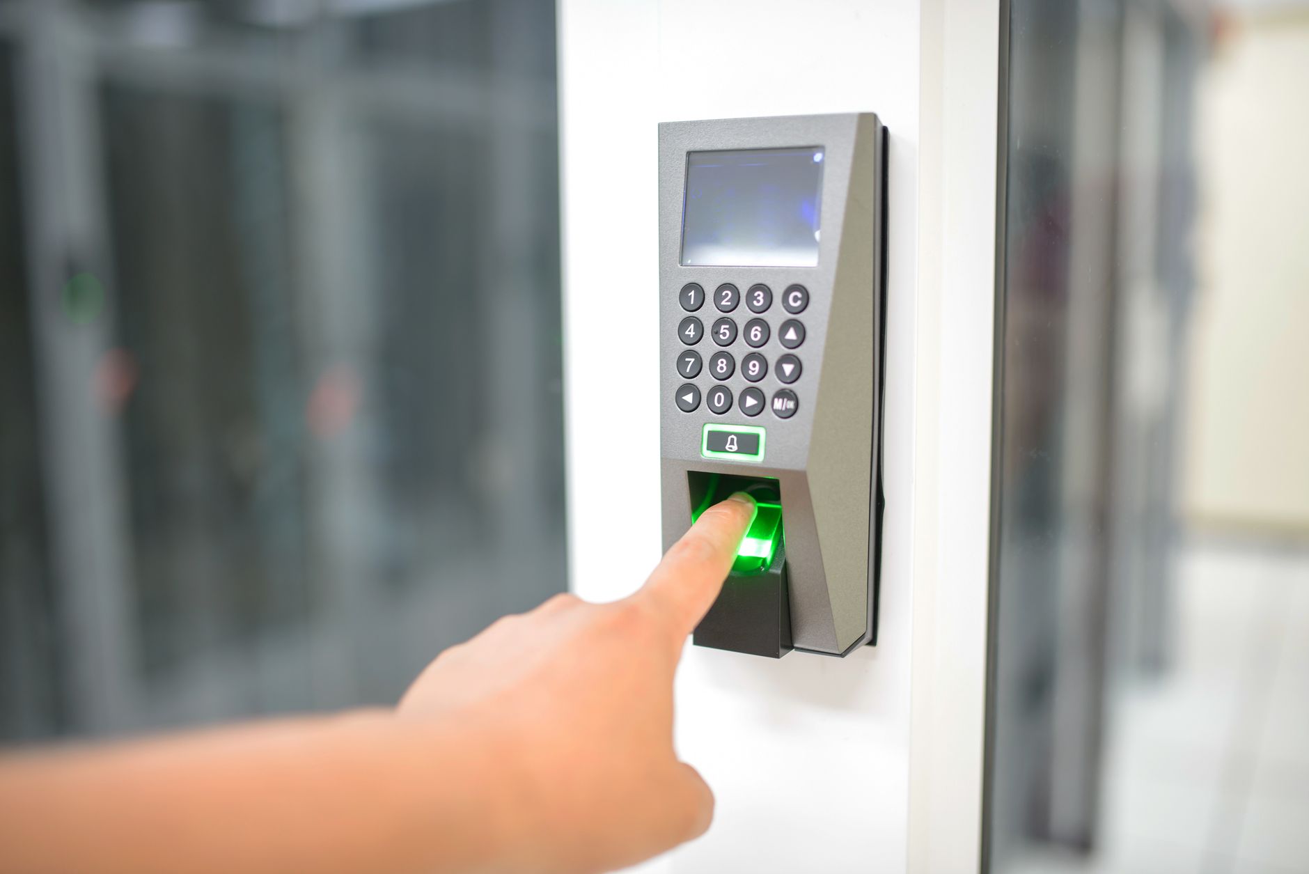 A digital lock icon representing password security and encrypted vault storage