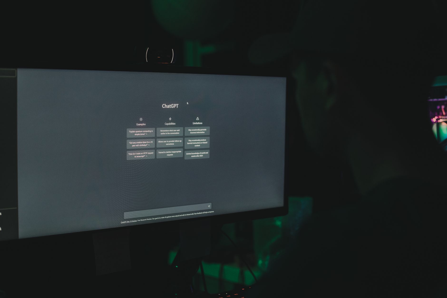 Monitor displaying a boot menu screen representing the netboot.xyz PXE menu loading on a client machine